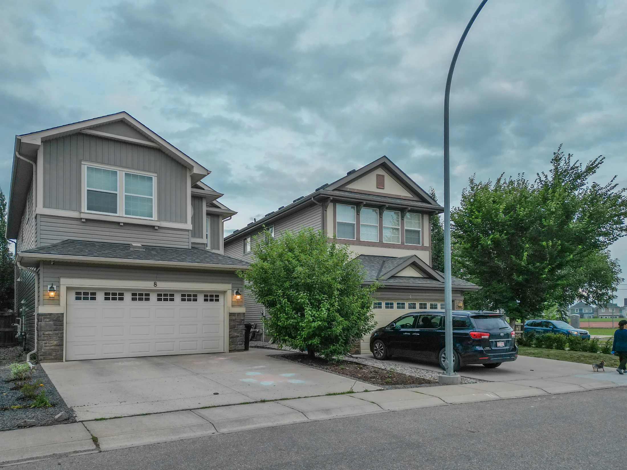 Front drive home double garage