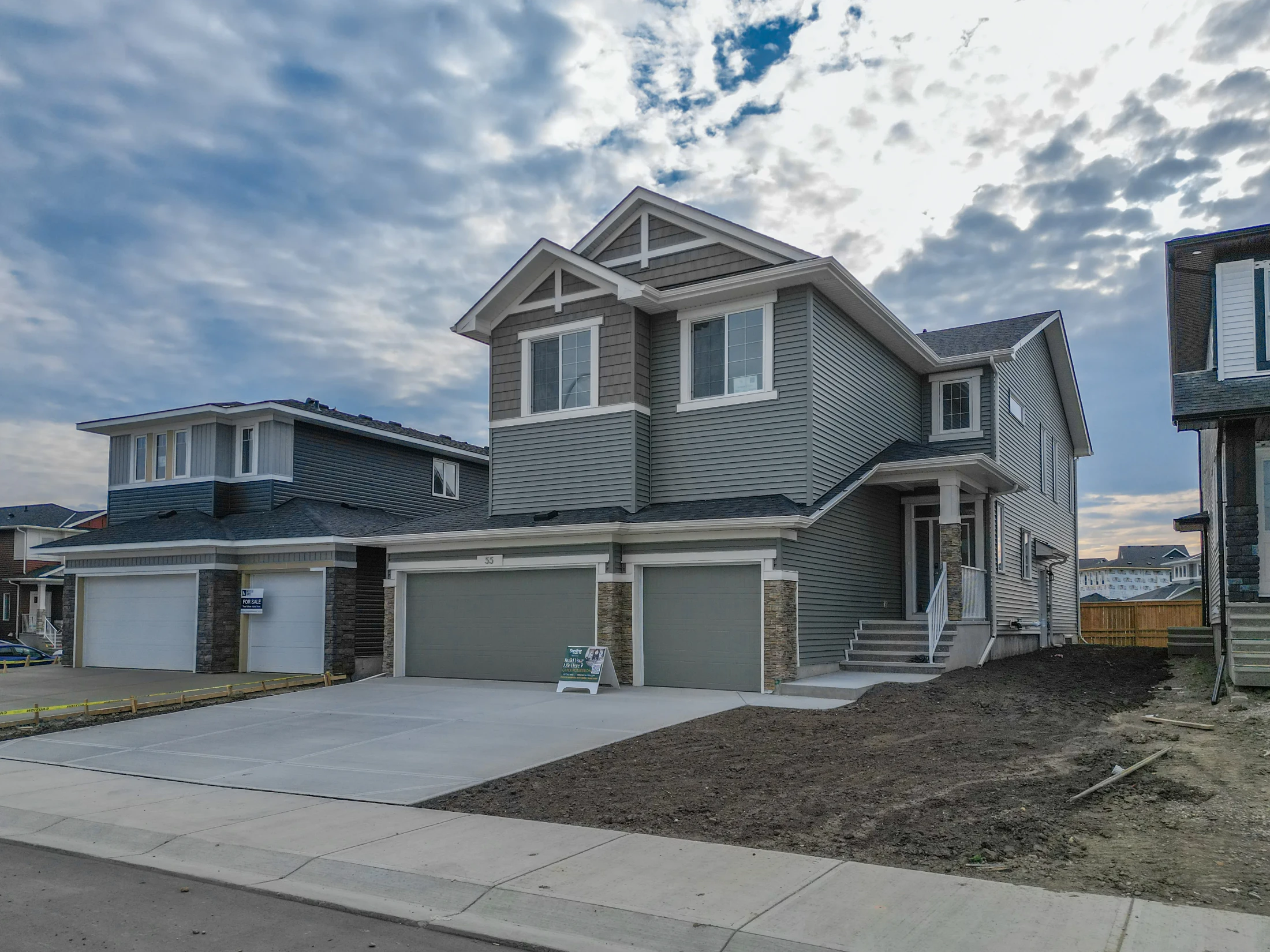 New homes and open land in Bridgeport, Chestermere, Alberta