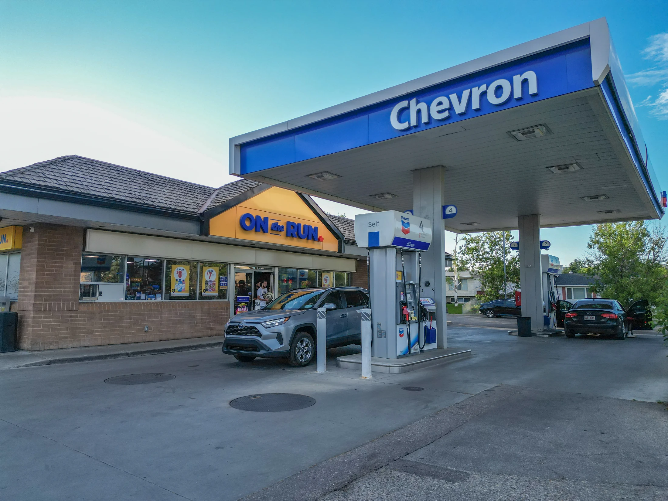 Calgary Gas Station with car wash