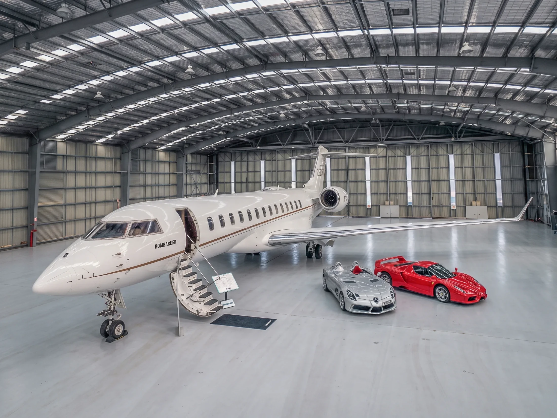 Private plane Calgary hanger