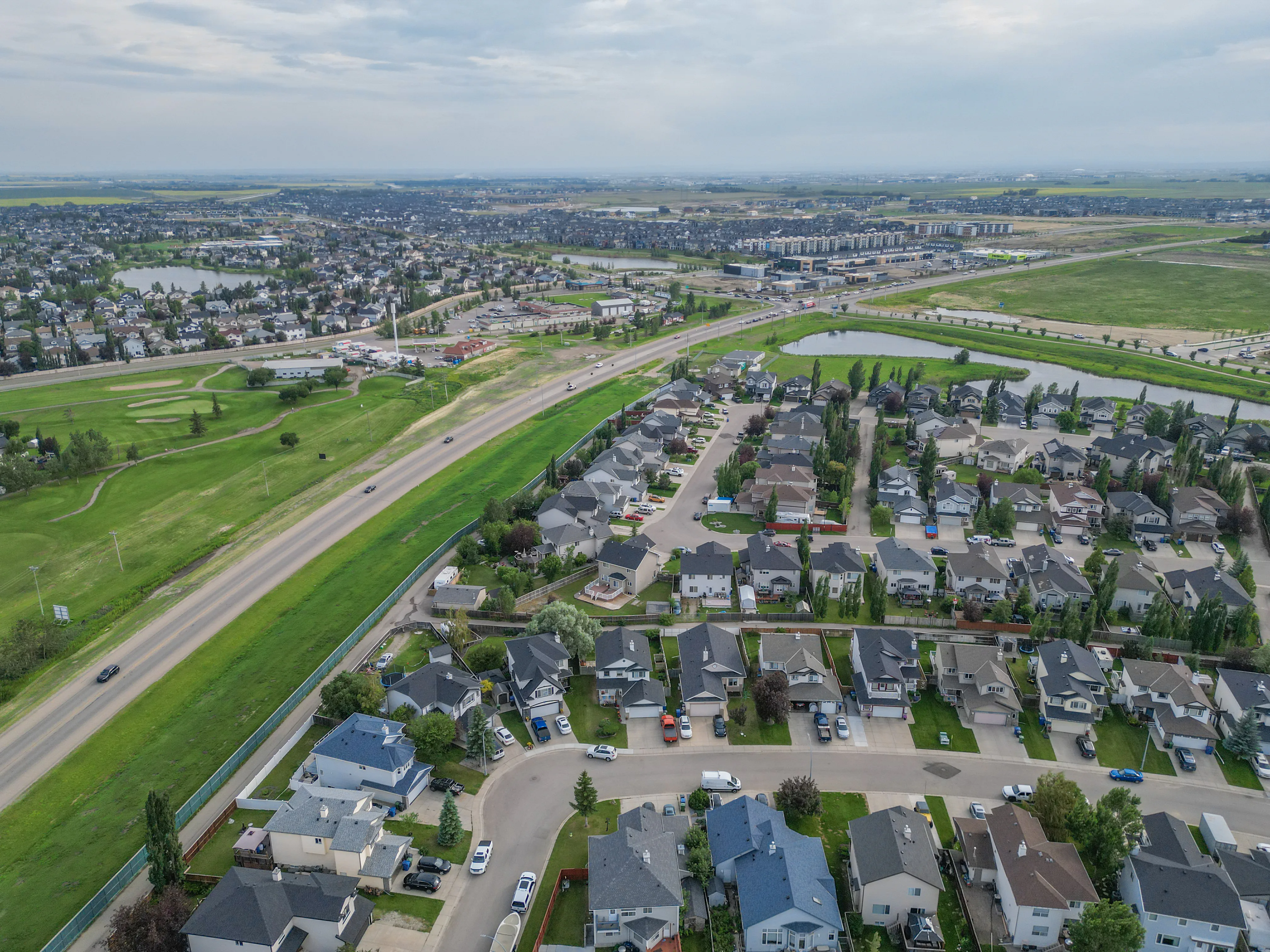 Rainbow Falls neighbourhood in southwest Chestermere, Alberta