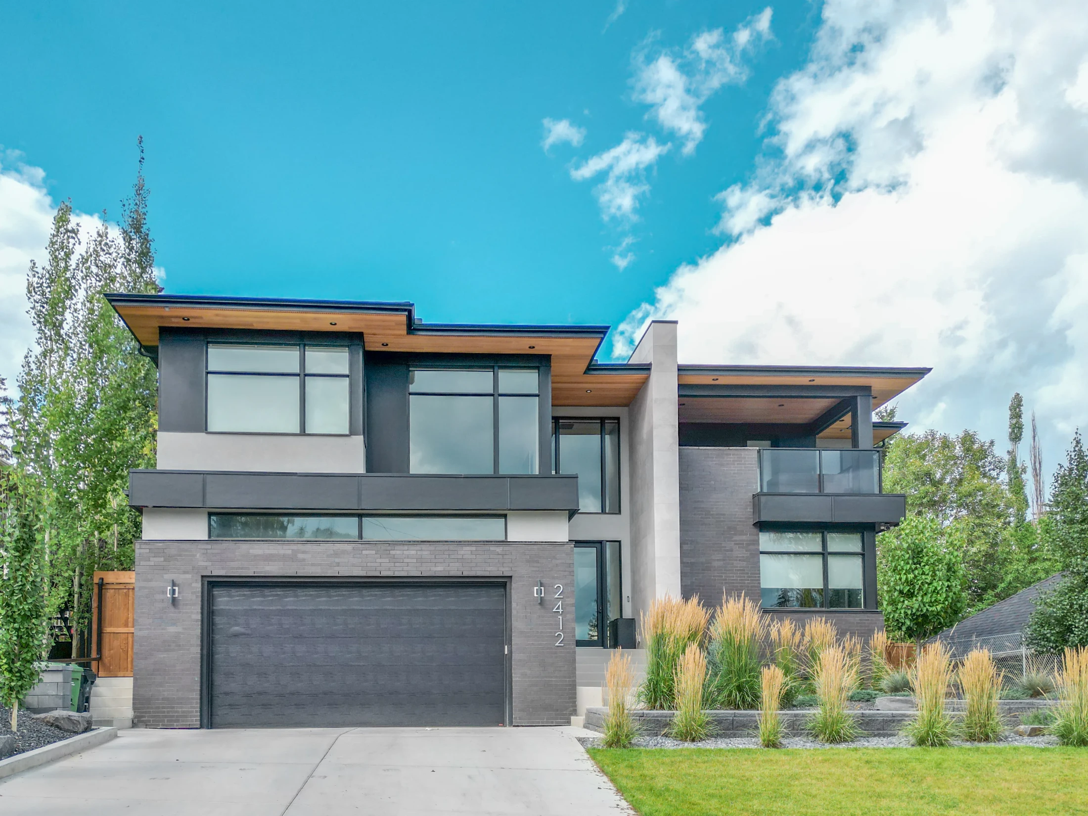 Modern front drive garage home in Calgary
